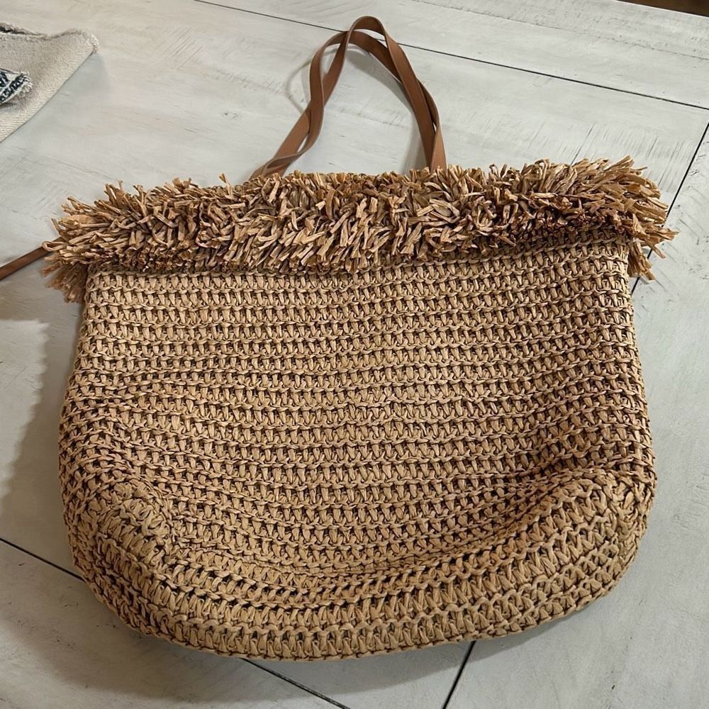Straw Raffia Tote Bag
